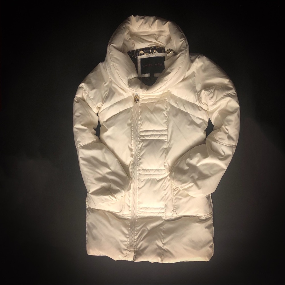 Betsey Johnson Puffer winter Jacket white